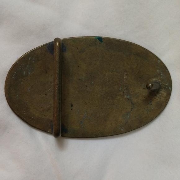 Vintage Brass Belt Buckle - Picture 2 of 4